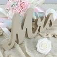 thumbnail image 6 of Wood Mr and Mrs Signs with Just Married Banner, Wooden Freestanding Letters for Photo Props, Rustic Dec, 6 of 14