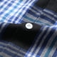 thumbnail image 5 of MHFRRA Camisa con Capucha A Cuadros, Chaqueta, Top Informal de Manga Larga, Ropa de Calle de Moda para Otoño, Jersey Cómodo Azul, 5 of 8