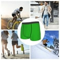 thumbnail image 6 of Wukai Green Print Men’s Underwear Breathable Boxer Briefs,&nbsp;Moisture Wicking & Breathable-Medium, 6 of 7