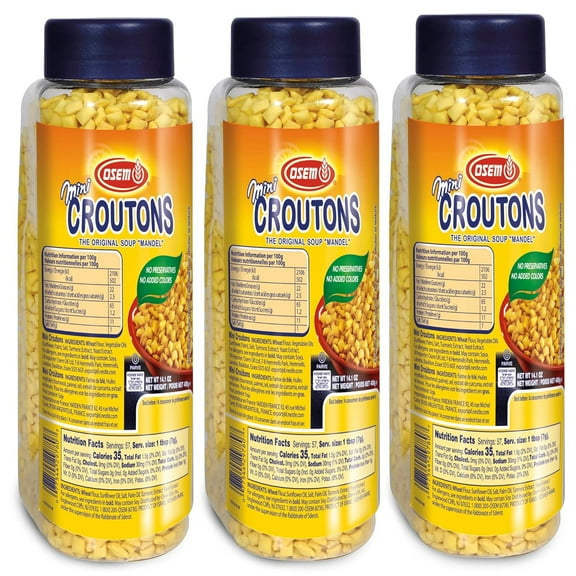 Osem Mini Mandel Croutons, 14.1 oz, 3 pk