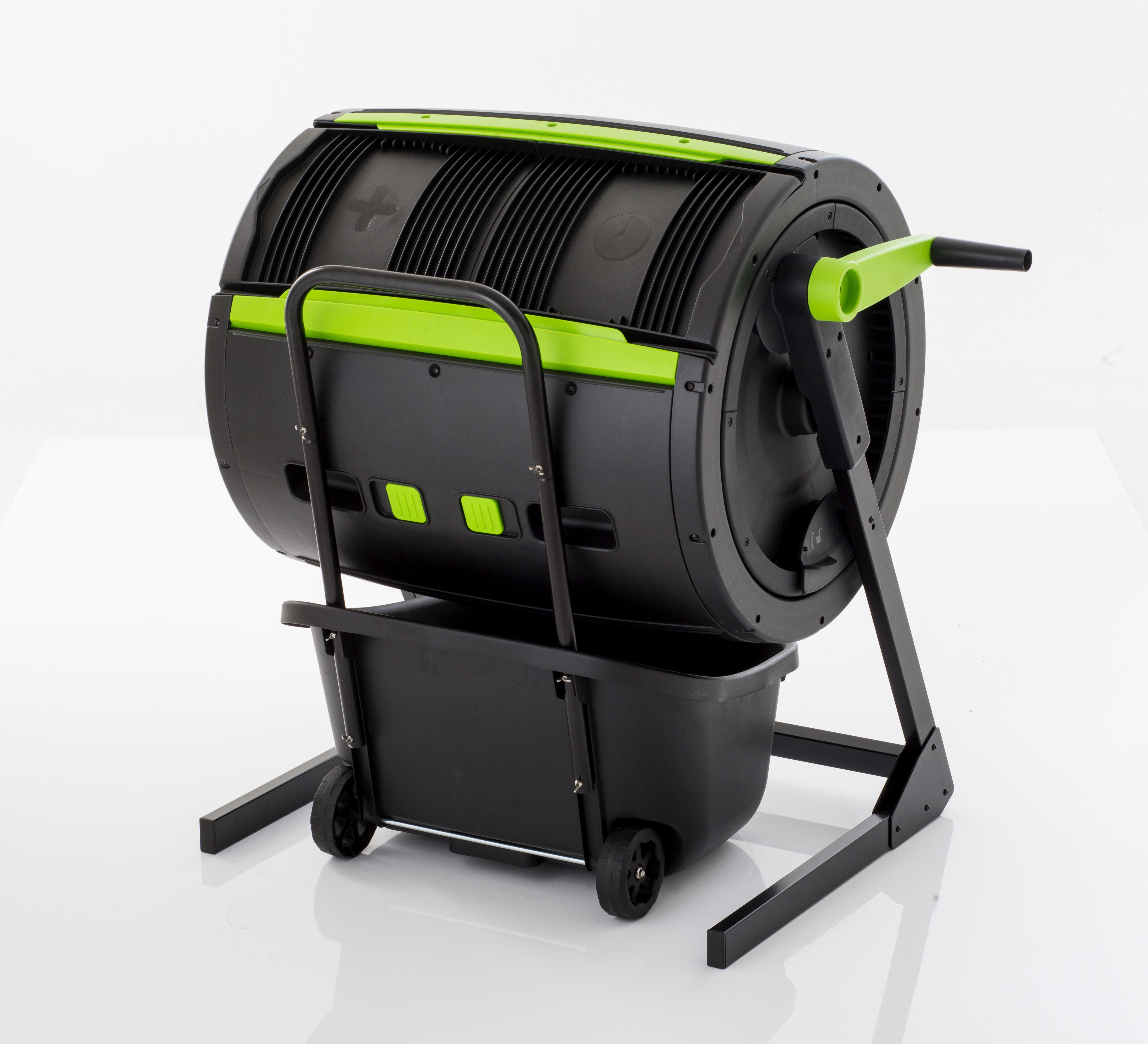 RSIMAZE Two Stage 65 Gallon Compost Tumbler with Easy Turn Kit and