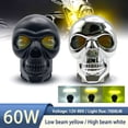 thumbnail image 4 of LED Light Motorcycle Skull Headlight Fog Lights Spotlights 160W 6000K/3500K, 4 of 9