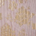 thumbnail image 3 of Zelouf Pleated Chiffon With Metallic Floral  , Sewing, DIY, Crafts Fabric by the Yard, Blush/rosegold, 3 Yard, 3 of 3