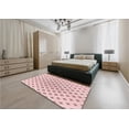 thumbnail image 5 of Ahgly Company Machine Washable Indoor Rectangle Transitional Pink Bubble Gum Pink Area Rugs, 3' x 5', 5 of 7