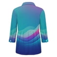 thumbnail image 5 of YVNAURA Womens Spring Fashion 2026 Floral Button Down Shirt Long Sleeve Casual Tunic Blouse Cotton Breathable Loose Fit Round Neck Vacation Top, Purple,L, 5 of 5