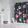 thumbnail image 3 of Waterproof Pioneer Shower Curtain 84x72 Inch Polyester Unique Colorful Floral Shower Curtain for Bathroom Hotel Home Decor with 12 Plastic Hooks, 3 of 5