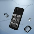 thumbnail image 5 of DistinctInk MagSafe Tough Case for Apple iPhone 13 (6.1" Screen) - Horse Sense Keeps it from Betting on People - Wireless Charging Compatible, 5 of 6