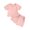 d-Pink1105, variant on VNKIDY Toddler Boys Girls Short Sleeve Solid Color O-Neck Sweatshirt Pullover Tops Shorts Outfits Sets Cozy