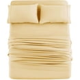 thumbnail image 1 of MOHAP Bed Sheet Set Full Yellow 4 Pieces Brushed Microfiber Luxury Soft Bedding Fade Resistant, 1 of 8