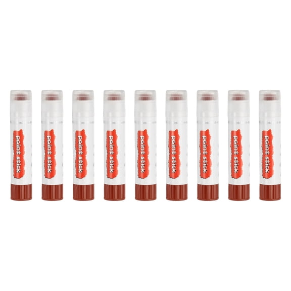 Uxcell Solid Tempera Paints, 9 Pcs Washable Paint Sticks Paint Pens, Brown