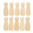 thumbnail image 2 of 10 piezas de madera para muñecas de 75 mm (3 pulgadas), seguras y sin rebabas, para desarrollar habilidades prácticas, accesorios de bricolaje para decoración (niñas)., 2 of 14