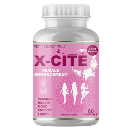 X-Cite Natural Female Health & Vitality Booster Supplement Pills - Powerful Enhancement of Energy, Hormone Balance Complex for Women with Maca Root by America's Best Deals