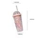 thumbnail image 3 of Vaso de Plástico Colorido con Pajita para Niños y Adultos | Taza con Aislamiento de Doble Pared de 500 Ml | Botella de Agua Portátil de Verano para Bebidas Frías, Ponche de Frutas | Rosa, Azul Cielo,, 3 of 6