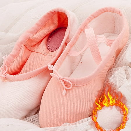 

kpoplk Baby Dress Shoes Children Shoes Dance Shoes Warm Dance Ballet Performance Indoor Shoes Yoga Dance Baby Sandals Girl(PK1)
