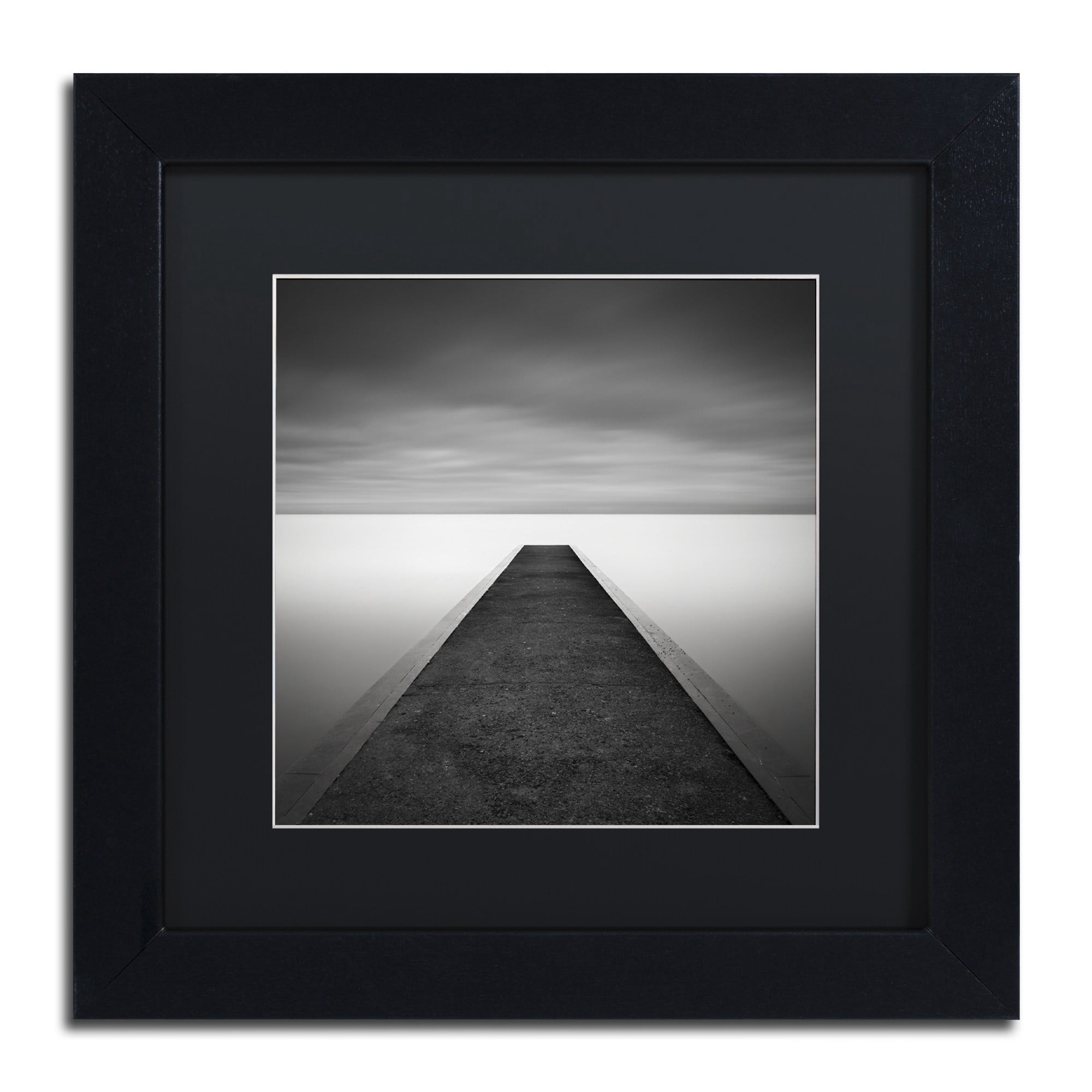 Trademark Fine Art "Edge Of Reality" Canvas Art by Dave MacVicar, Black Matte, Black Frame