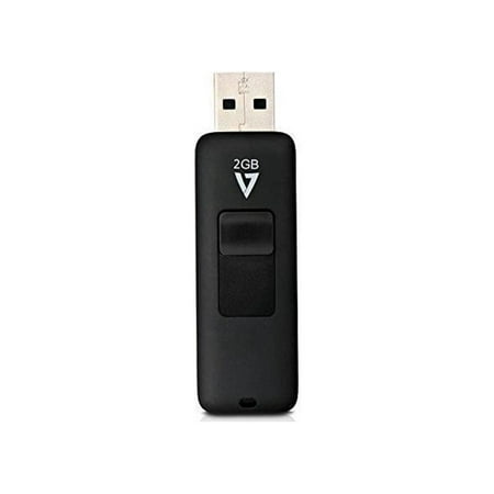 V7 MEMORY VF22GAR-3N 2GB FLASH DRIVE USB 2.0 BLACK