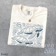 thumbnail image 4 of Sea Turtle Wave Pattern Graphic Print T-Shirt | Vintage Ocean Wildlife Tee | Retro Marine Nature Unisex Top, 4 of 7
