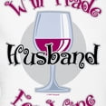 thumbnail image 3 of CafePress - Will Trade Husband For Wine Women's Light Pajamas - Women's Short Sleeve Print T-Shirt and Pants Light Cotton Pajama Set, 3 of 7