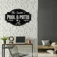 thumbnail image 3 of Craftnamesign Custom Pool And Patio Metal Wall Art, Personalized Pool And Patio Name Sign, 3 of 5