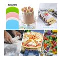 thumbnail image 3 of Raspador de plástico flexible, cortador de masa apto para alimentos, herramienta multiusos antiadherente, apto para lavavajillas, fácil limpieza, diseño portátil para hornear sin problemas, 2 piezas, 3 of 5