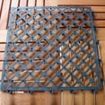 thumbnail image 3 of 6 Slat Acacia Interlocking Deck Tile Set of 10 Tiles, 3 of 3