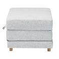 thumbnail image 3 of Baxton Studio Sabriel Modern Light Gray Fabric Convertible Sleeper Ottoman, 3 of 6