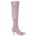 thumbnail image 3 of Unique Bargains Women's Glitter Point Toe Stiletto Heels Over The Knee High Boots, 3 of 8