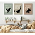 thumbnail image 2 of 3Pcs Nursery Dinosaur Canvas Wall Art Bronto,Trike,T.rex Painting Picture Wall Decor Adorable Toddler Dino Poster Print Artwork for Kids Boys Room Nursery Classroom Playroom Home Decoration, 2 of 7