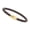 1 - Locking Magnetic Gold, variant on Unisex Men's Genuine Leather Stainless Steel Magnetic Clasp Bracelet Brown-17 - Bullet Matte Magnetic Silver
