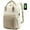 Khaki & Beige, variant on Lovevook Backpack Purses for Women,Vintage Women Teacher Laptop Backpack Nurse Bag, Multi-Function Work Travel Daypacks College Book Bag with USB Port