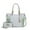CP Mint, variant on MKF Collection Merlina Women's Tote Bag & Wallet,Circular Print Vegan Leather Handbag 2pcs Set by Mia K