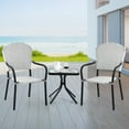 thumbnail image 3 of Gymax Set of 4 Patio Rattan Dining Chairs Stackable Armrest No Assembly, 3 of 10