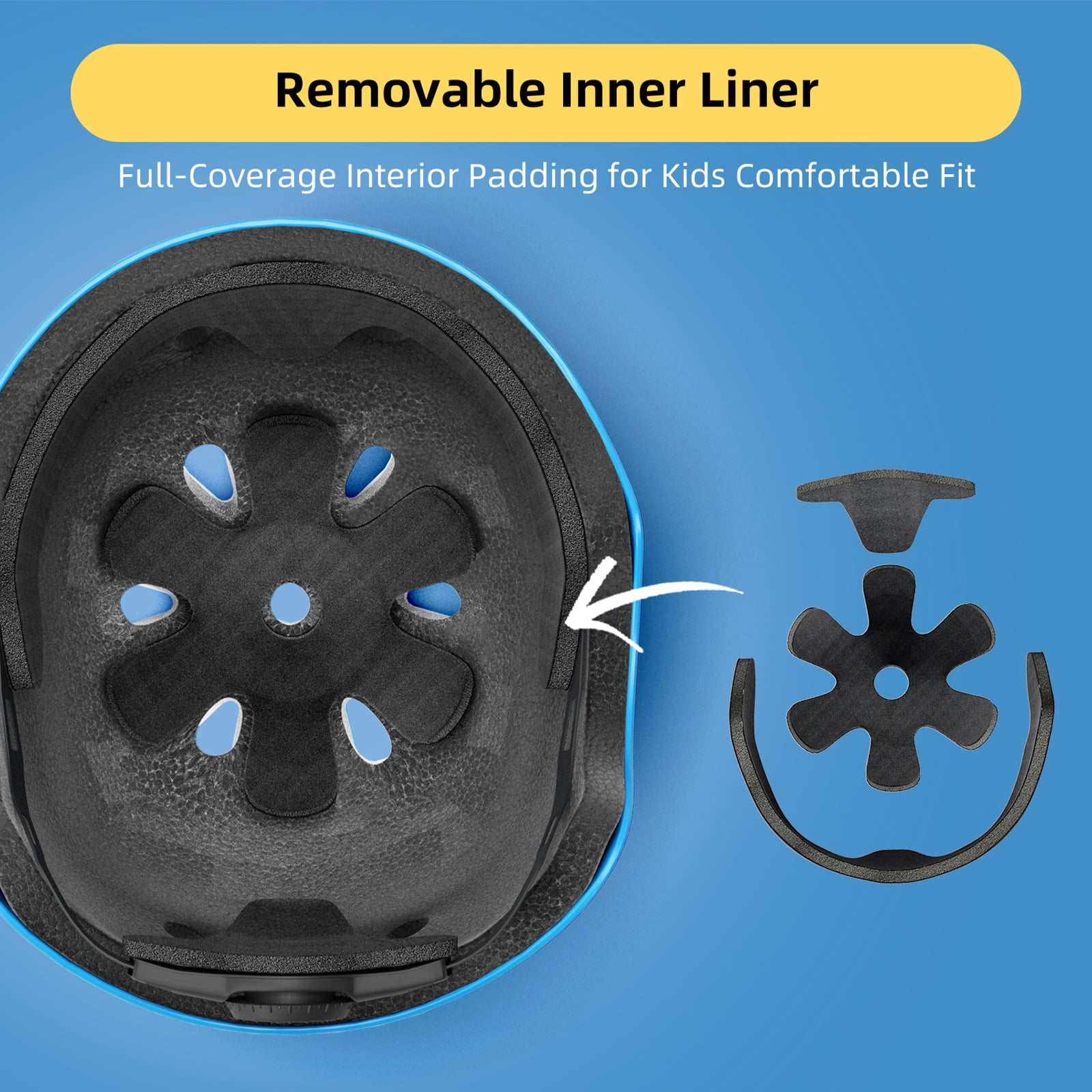 XJD Shark Toddler Bike Helmet for Boys Age 1-5 - Lightweight Kids Bicycle Helmet, Multi-Sport Safety Gear for Cycling Scooter Skating