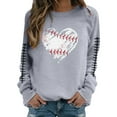 thumbnail image 1 of HUITKMM Chandails d'Automne pour Femmes Chandail à Manches Longues Col Rond Imprimé Football Chandail Décontracté pour Usage Quotidien et Activités Sportives Chemise Athlétique Douce et Confortable, 1 of 5