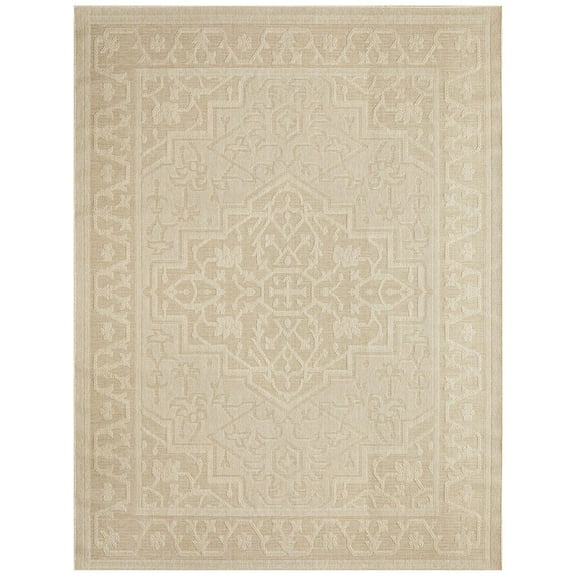 Nourison Home Tulum 8' x 10' Cream Outdoor Rug