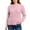 Pink, variant on Women's Mohair Blend Sweater Candy Color Crewneck Soft Knit Pullover (Blue, L)