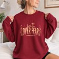 thumbnail image 3 of Jollimate Faith Over Fear Crewneck, Christian Sweatshirt Women, Christian Sweatshirt Gift, 3 of 6