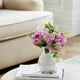 thumbnail image 1 of Arreglo floral artificial de rosa y lila | Ramo de peonía falsa para decoración de boda de verano, plástico resistente y resistente Blanco, rojo, morado, rosa, 12 pulgadas | Decoración de la, 1 of 6
