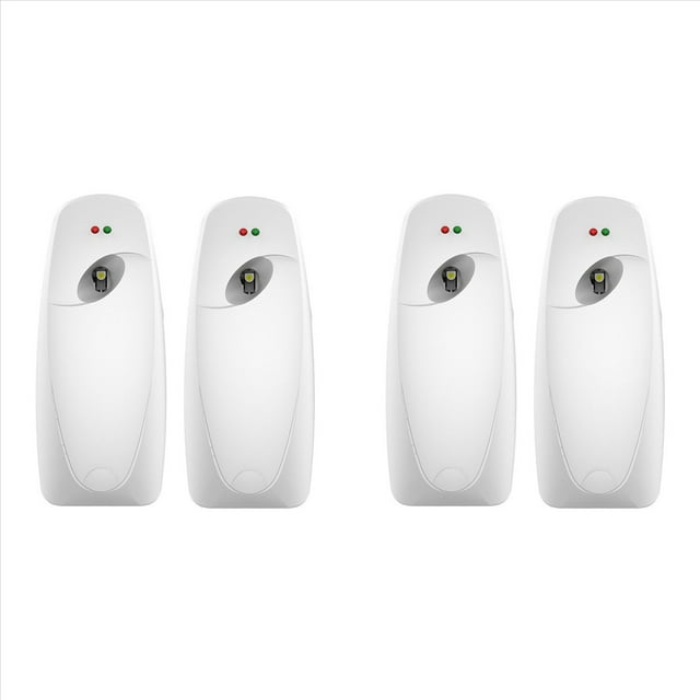 Dispensador Automático de Ambientador, Paquete de 4, Dispensador Automático de Ambientadores Montado en la Pared para Uso Comercial y Doméstico