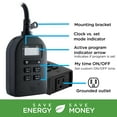 thumbnail image 5 of myTouchSmart Indoor/Outdoor Plug-In Digital Timer, 1-Outlet, Black, 36027, 5 of 11