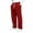 Red, variant on TKKCS Mens Corduroy Casual Pants- Wide Leg Baggy Elastic Drawstring Waist Loose Fit Straight Pants with Pockets Light Blue Size XL