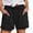 r-1170Black293, variant on MEZZALL Women Casual Solid Color Elastic Waist Pocket Athletic Shorts Comfortable Breathable Workout Running Yoga Shorts Trendy Summer Daily Bottoms
