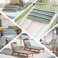 thumbnail image 6 of Green Grey Striped Pillow Covers, Linen Long Throw Pillow Case, Farmhouse Stripes Modern Abstract Art Holiday Pillow Protector Decorative Cushion Cover for Living Room/Bedroom 20" x 26", 6 of 8