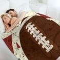 thumbnail image 6 of Football Background Flannel Fleece Throw Blanket Soft Blanket for Couch,Cozy,Warm,Lightweight,50x60 Inches, 6 of 6
