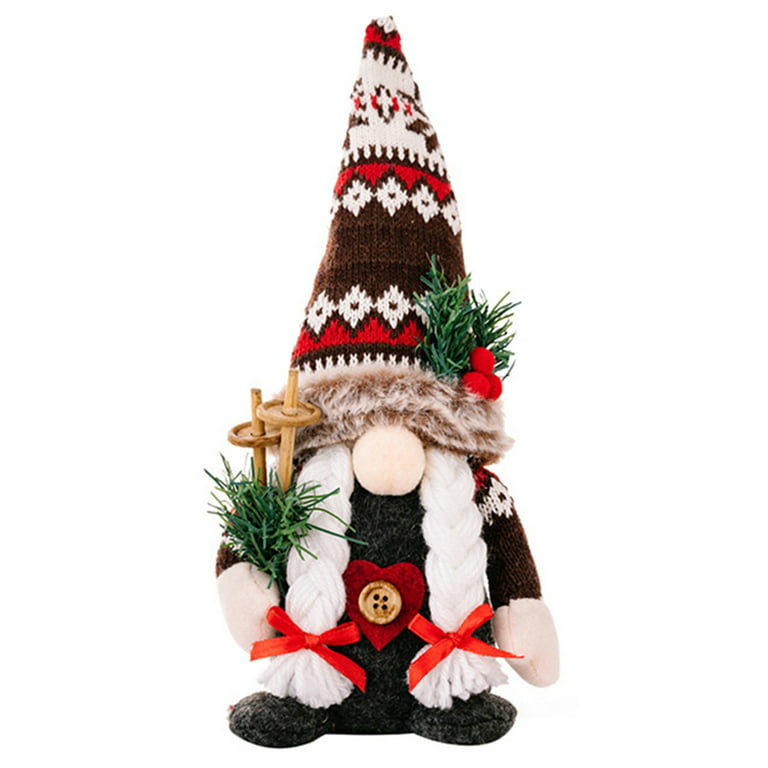 2 Pack Kitchen Chef Gnomes Farmhouse Gnomes Decor Christmas Swedish Tomte  Gnomes Resin Gnome Figurines Tiered Tray Collectible Tabletop Cooking Decor
