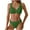 Green-a, variant on Womens Tankinis Sets with Boy Shorts, Striped Print Two Piece Swimsuits, Soft Cut Padded Tankinis Bathing Suits Swimwear 2 Piece Bikini Sets Green-a L