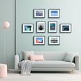 thumbnail image 4 of Golden State Art 12x16 Picture Frame Matted to 8.5x11 Gallery Wall Display, Blue, 2 Pack, 4 of 9
