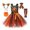 c-Orange, variant on 3PCS Pumpkin Halloween Dresses Kids Girls Princess Birthday Party Dress up Outfit with Headband Bags Set 4T