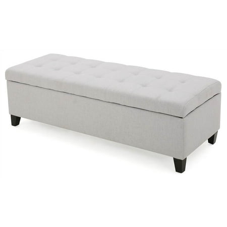 Mission Storage Ottoman - Light Gray - Christopher Knight Home