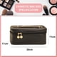 thumbnail image 2 of Hukapapa nuevo retro simple antiguo cuadrado bolsa de almacenamiento pu cuero extraíble portátil cosméticos bagblack, 2 of 5